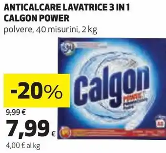 Ipercoop Anticalcare lavatrice 3 in 1 calgon power polvere offerta