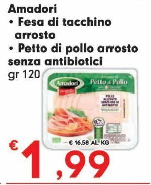 Despar Fesa di tacchino arrosto amadori offerta