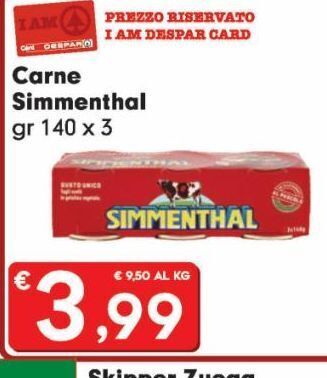 Despar Carne simmenthal offerta