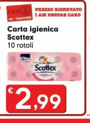 Despar Carta igienica scottex offerta