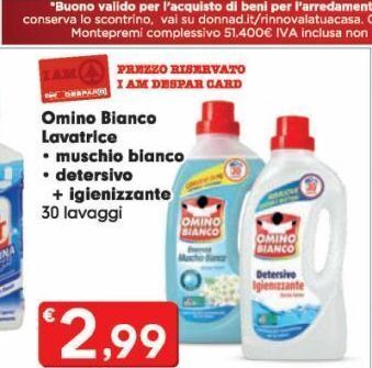 Despar Omino bianco lavatrice offerta