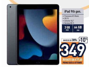 iPad 9th gen.