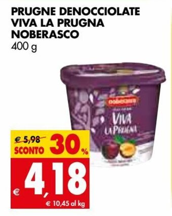 Tigros Noberasco Prugne Denocciolate Viva La Prugna 400 g offerta