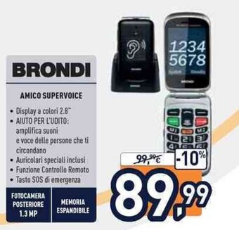 Unieuro Brondi Amico Supervoice offerta