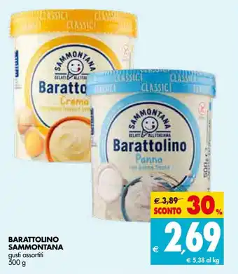 Tigros Sammontana Barattolino gusti assortiti 500 g offerta