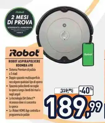 Robot Aspirapolvere Roomba 698