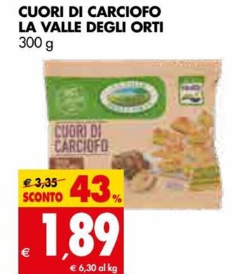Tigros Cuori Di Carciofo La Valle Degli Orti 300 g offerta