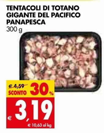 Tigros Tentacoli di Totano Gigante del Pacifico Panapesca 300 g offerta