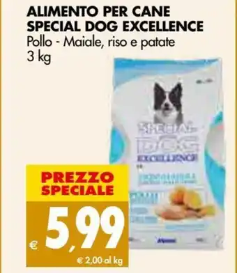 Tigros Monge Special Dog Excellence Alimento Per Cane Pollo Maiale riso e patate 3 kg offerta