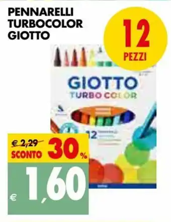 Tigros Giotto Pennarelli Turbocolor Giotto 12 pezzi offerta