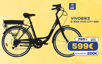 Euronics Vivobike E-Bike Vivo City 26B offerta