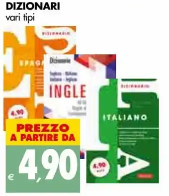 Tigros Dizionari vari tipi offerta