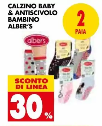 Tigros Alber's Calzino Baby & Antiscivolo Mambino 2 Paia offerta