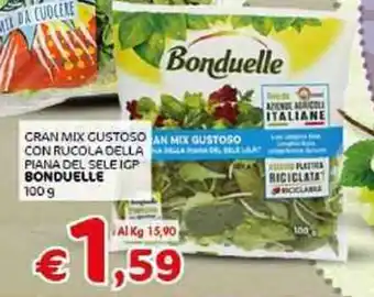 Crai Bonduelle Gran Mix Gustoso con Rucola Della Piana del Sele Igp 100 g offerta