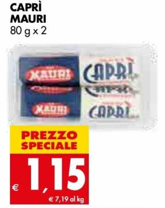 Tigros Caprì Mauri 80 g x 2 offerta