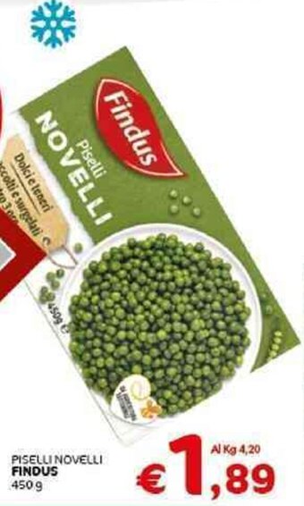 Crai Findus Piselli Novelli 450 g offerta