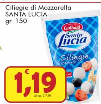 Paghi Poco Santa Lucia Ciliegie di Mozzarella 150gr offerta