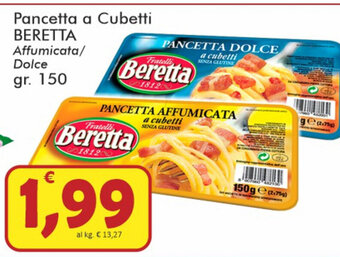 Paghi Poco Beretta Pancetta a Cubetti 150gr offerta