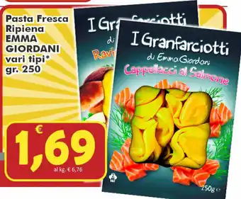 Paghi Poco Emma Giordani Pasta Fresca Ripiena 250gr offerta