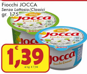 Paghi Poco Jocca Fiocchi Senza Lattosio/Classici 175gr offerta