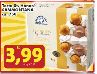 Paghi Poco Sammontana Torta St. Honorè 750gr offerta