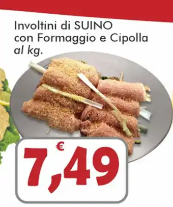 Paghi Poco Suino Involtini di con Formaggio e Cipolla offerta