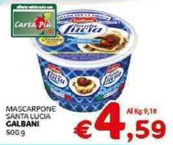 Crai Galbani Santa Lucia Mascarpone 500 g offerta