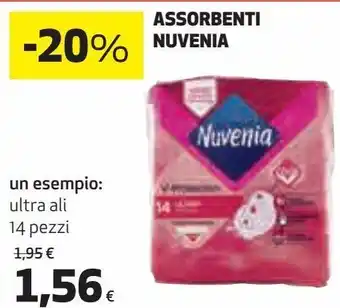 Ipercoop Assorbenti nuvenia un esempio: ultra ali offerta