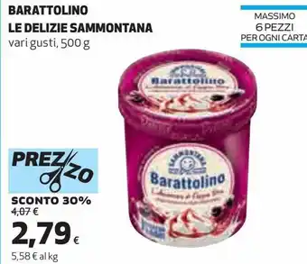 Ipercoop Barattolino le delizie sammontana offerta