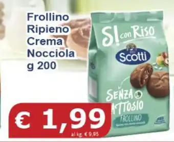 Frollino Ripieno Crema Nocciola 200g