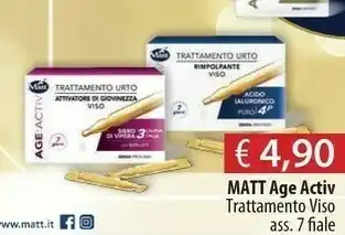 Acqua & Sapone Matt Age Activ Trattamento Viso offerta