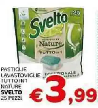 Crai Svelto Pastiglie Lavastoviglie Tutto in 1 Nature 25 pezzi offerta