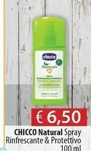 Acqua & Sapone Chicco Natural Spray Rinfrescante & Protetivo offerta