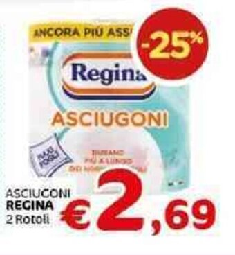 Crai Regina Asciugoni 2 Rotoli offerta