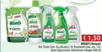 Acqua & Sapone Winni's Naturel Pavimenti 1000 Ml offerta