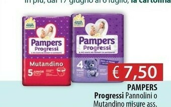 Acqua & Sapone Pampers Progressi Pannolini offerta