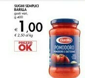 Bennet Barilla Sughi Semplici offerta