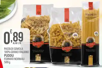Puddu Pasta di semola 100% Grano Italiano formati normali 500 g