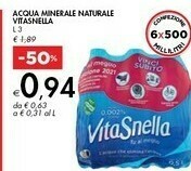 Bennet Vitasnella Acqua offerta