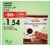 Bennet Sarchio Snack Riso E Gocce Di Cioccolato Biologico 80 G(ml) offerta