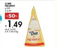 Bennet Prèsident Le Brie 200 G(ml) offerta