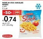 Bennet Bennet Patate In Stick Surgelate offerta