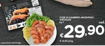 Code Di Gambero Argentino Surgelate