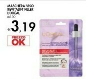 Bennet L'Oreal Paris Maschera Viso Revitalift Filler offerta
