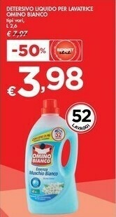 Bennet Omino Bianco Omino Bianco Detersivo Liquido Per Lavatrice offerta