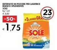 Bennet Sole Detersivo In Polvere Per Lavatrice Bianco Splendente offerta