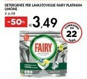 Bennet Fairy Fairy Detergente Per Lavastoviglie Platinum Limone offerta