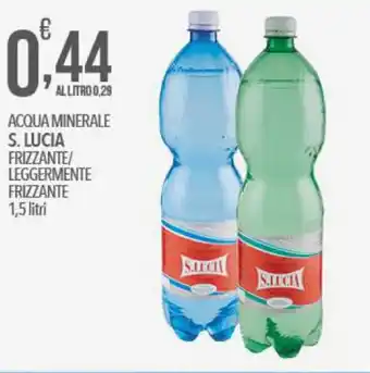 Iper Romagnolo S. Lucia Acqua Minerale Frizzante/Leggermente Frizzante 1,5 litri offerta