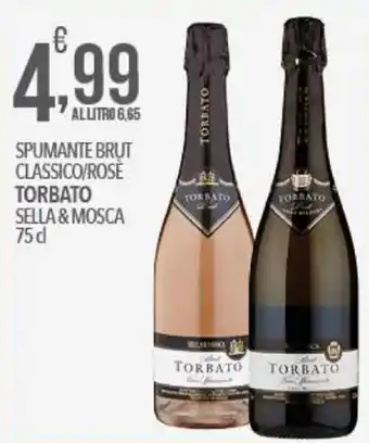 Iper Romagnolo Torbato Spumante Brut Classico/Rosè Sella & Mosca 75 cl offerta