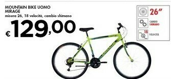 Mirage Mountain Bike Uomo Mirage